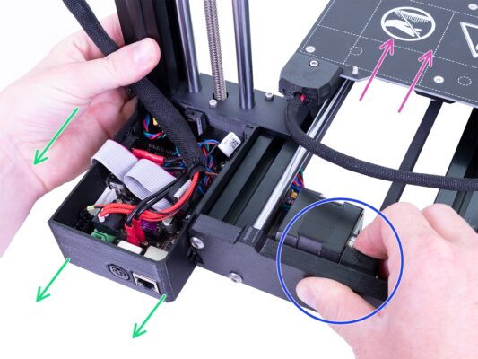 Aligning the XZ-axis assembly