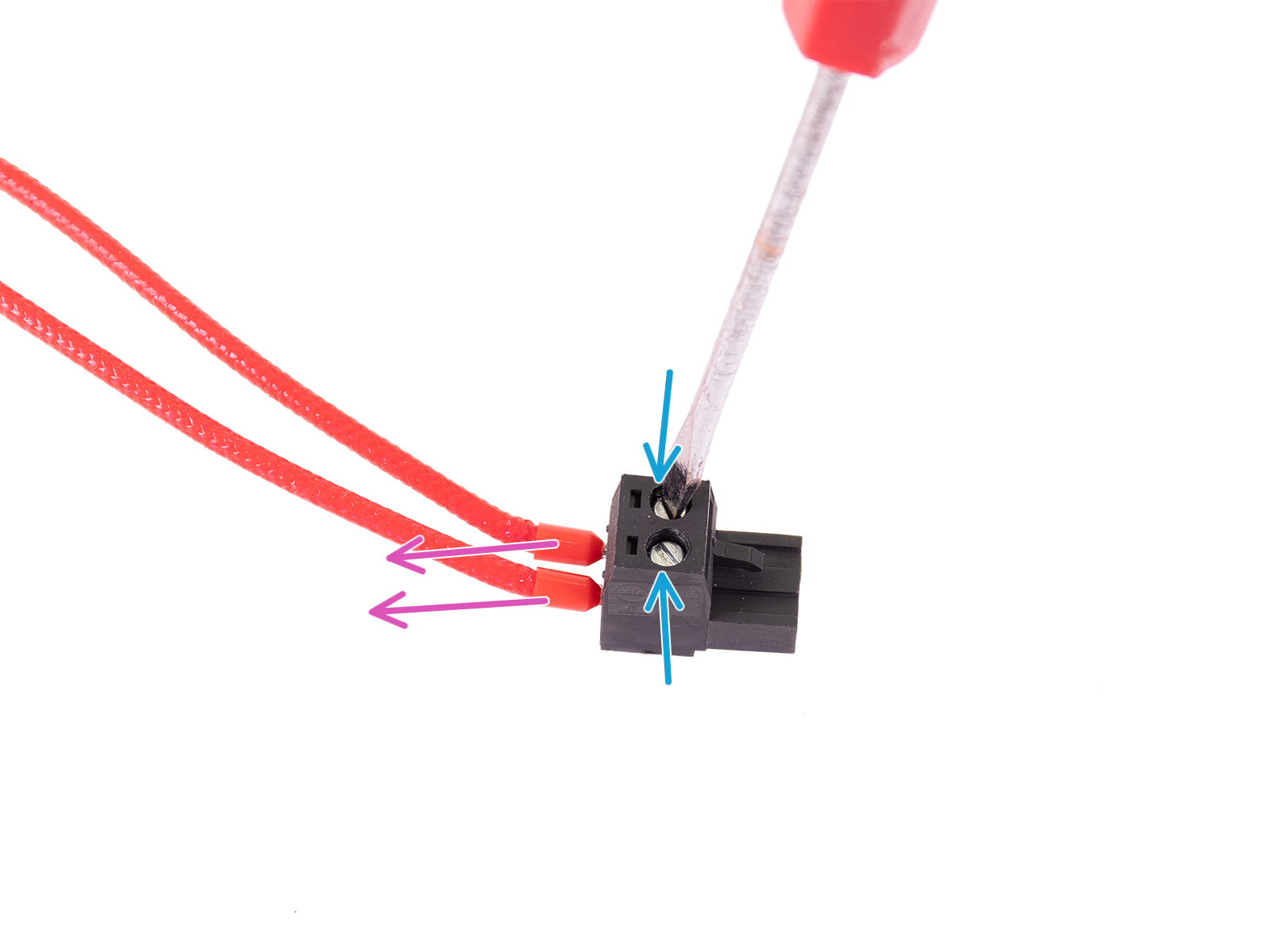 Retirando el conector Molex (diseño nuevo)