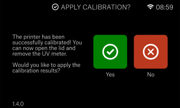 Application des résultats de calibration