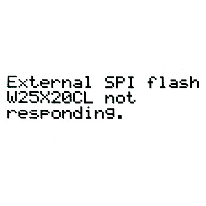 External SPI flash W25X20CL/xFLASH が反応しない - エラー | Prusa 
