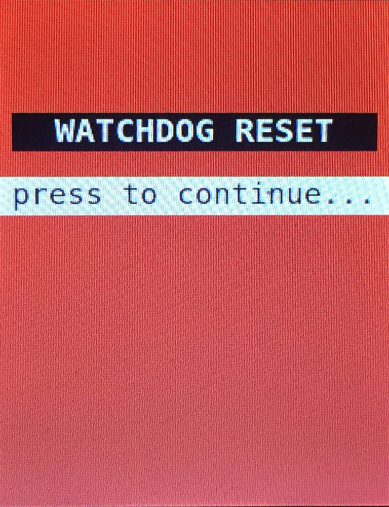 Watchdog reset MINI Prusa Knowledge Base