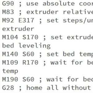 Prusa firmware-specific G-code commands