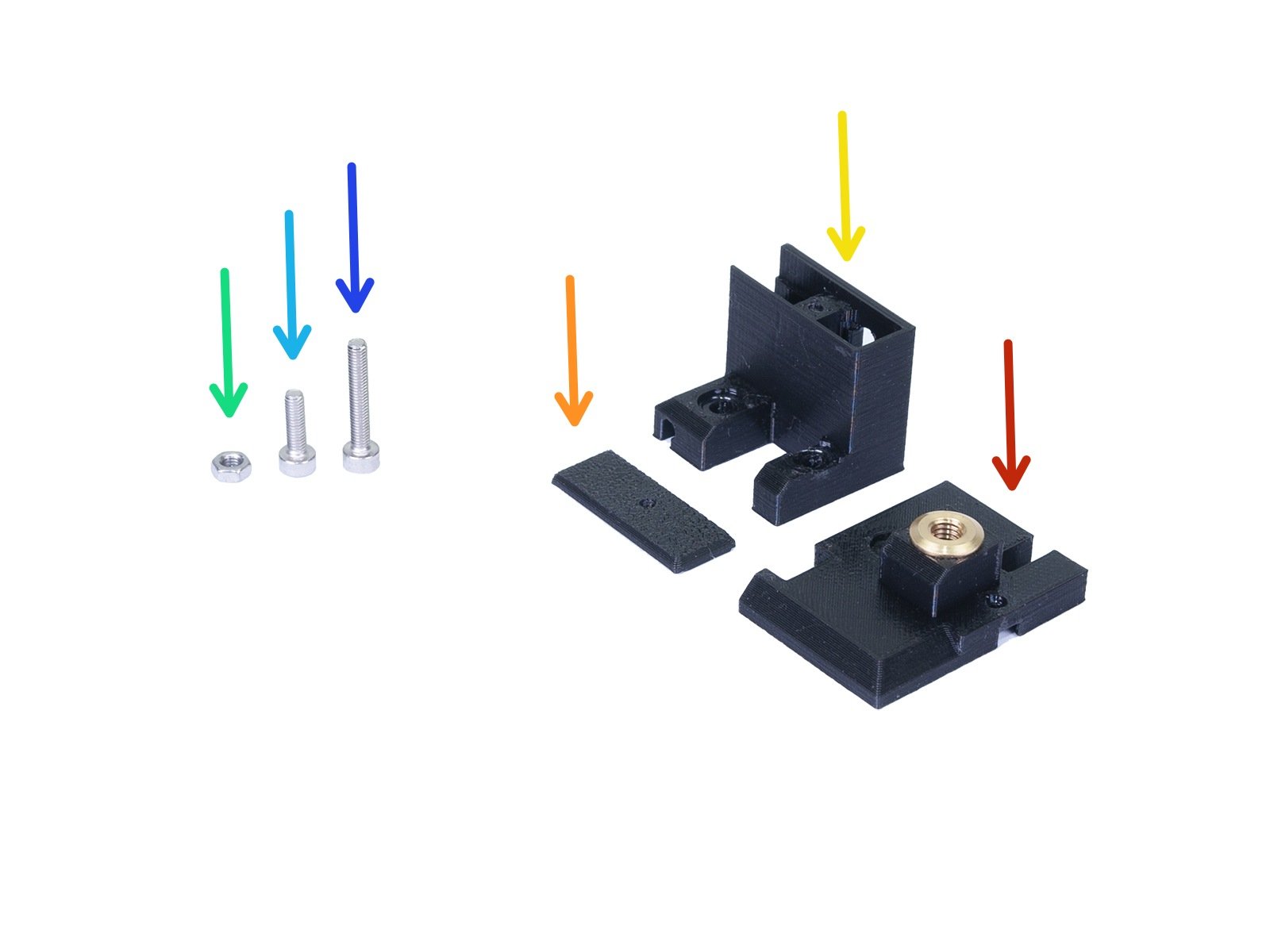 Preparación de las piezas del sensor de filamento IR