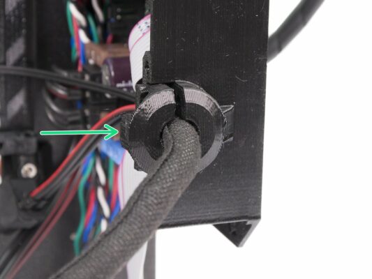 Conectar el conjunto de cables de la base calefactable (parte 2)