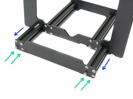 Y-axis: rear plate assembly