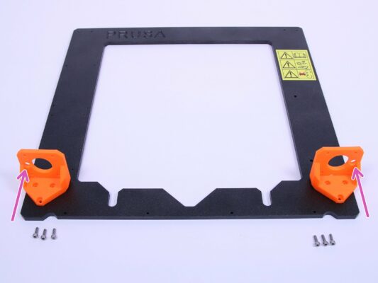 Screw Z-axis-bottom parts to the frame
