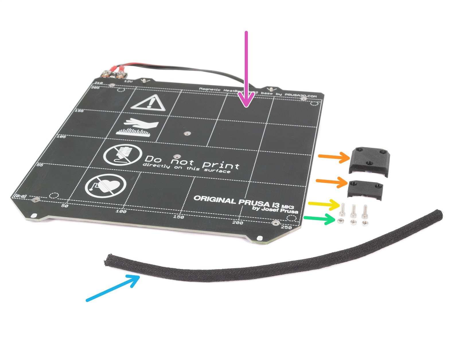 Preparing the heatbed (old design)