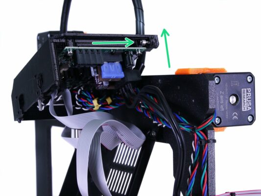 X-axis: Removing the motor cables