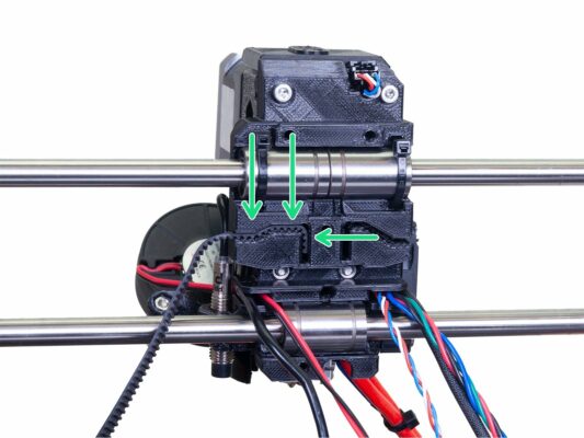 X-axis belt assembly