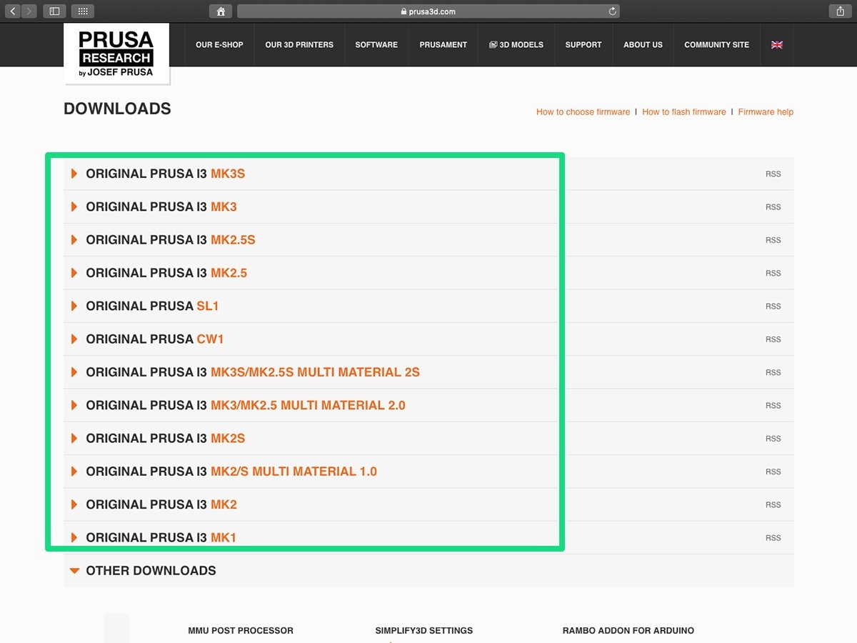 Prusa Knowledge Base Upgrading the firmware Original Prusa i3