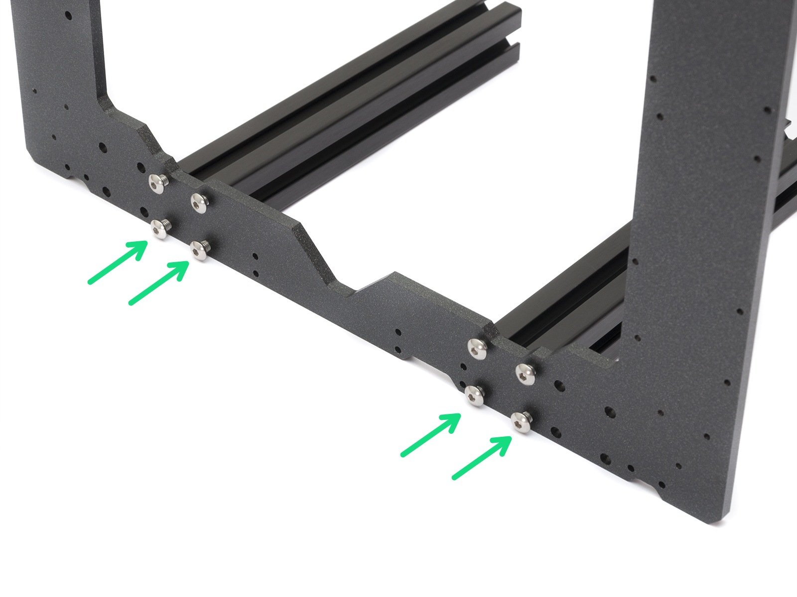 Estructura YZ - colocación de las extrusiones largas