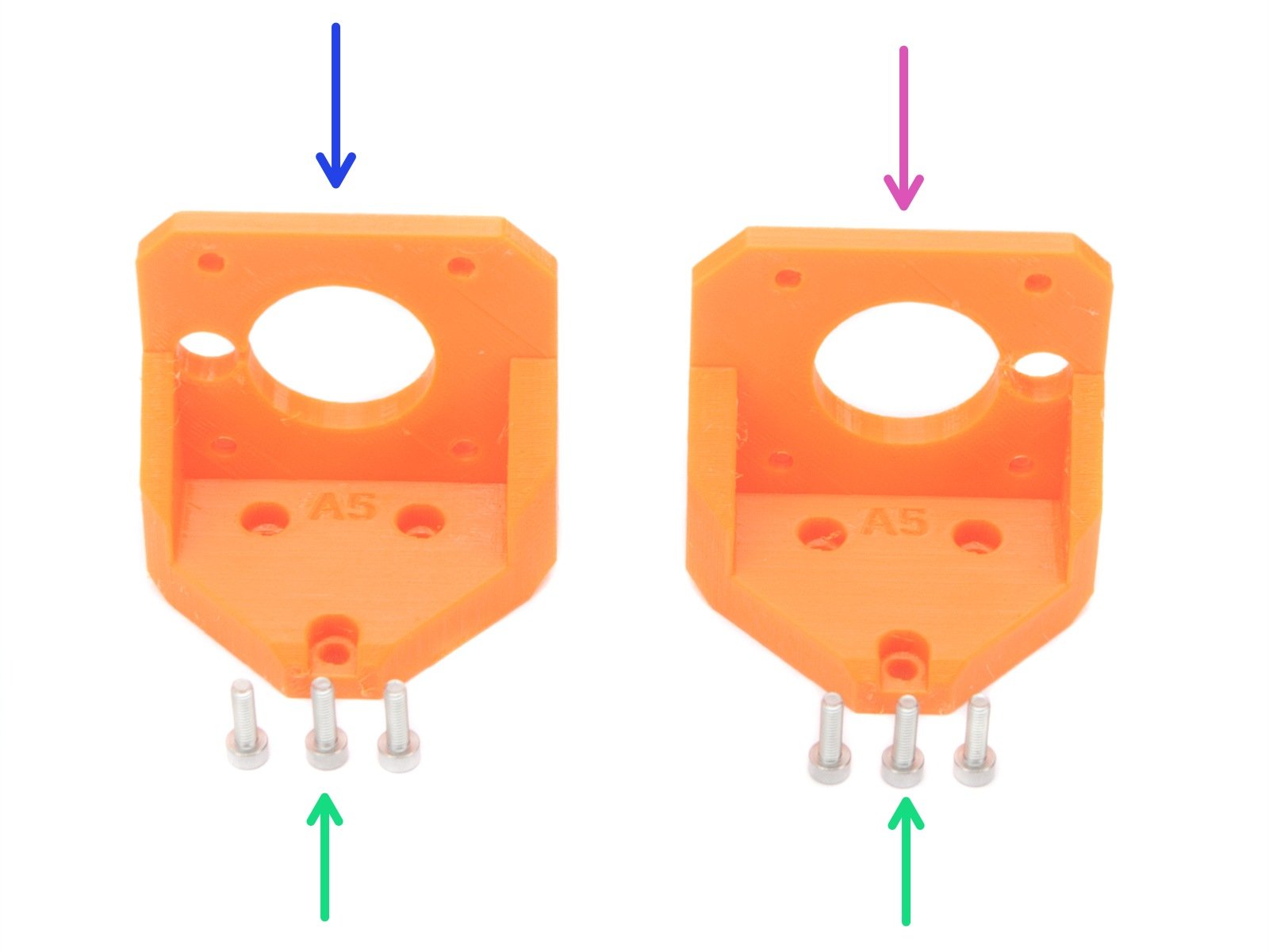 Axe Z : assemblage des supports de moteur