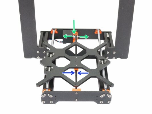 Aligning the Y-axis belt