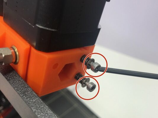 Removing idler screws