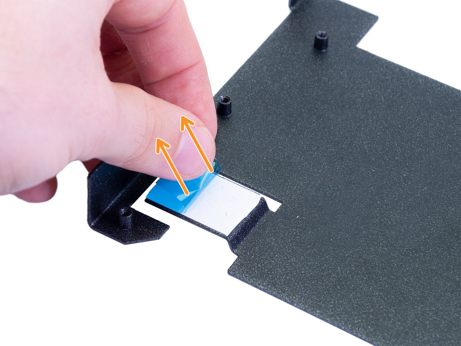 Glueing the thermal pad