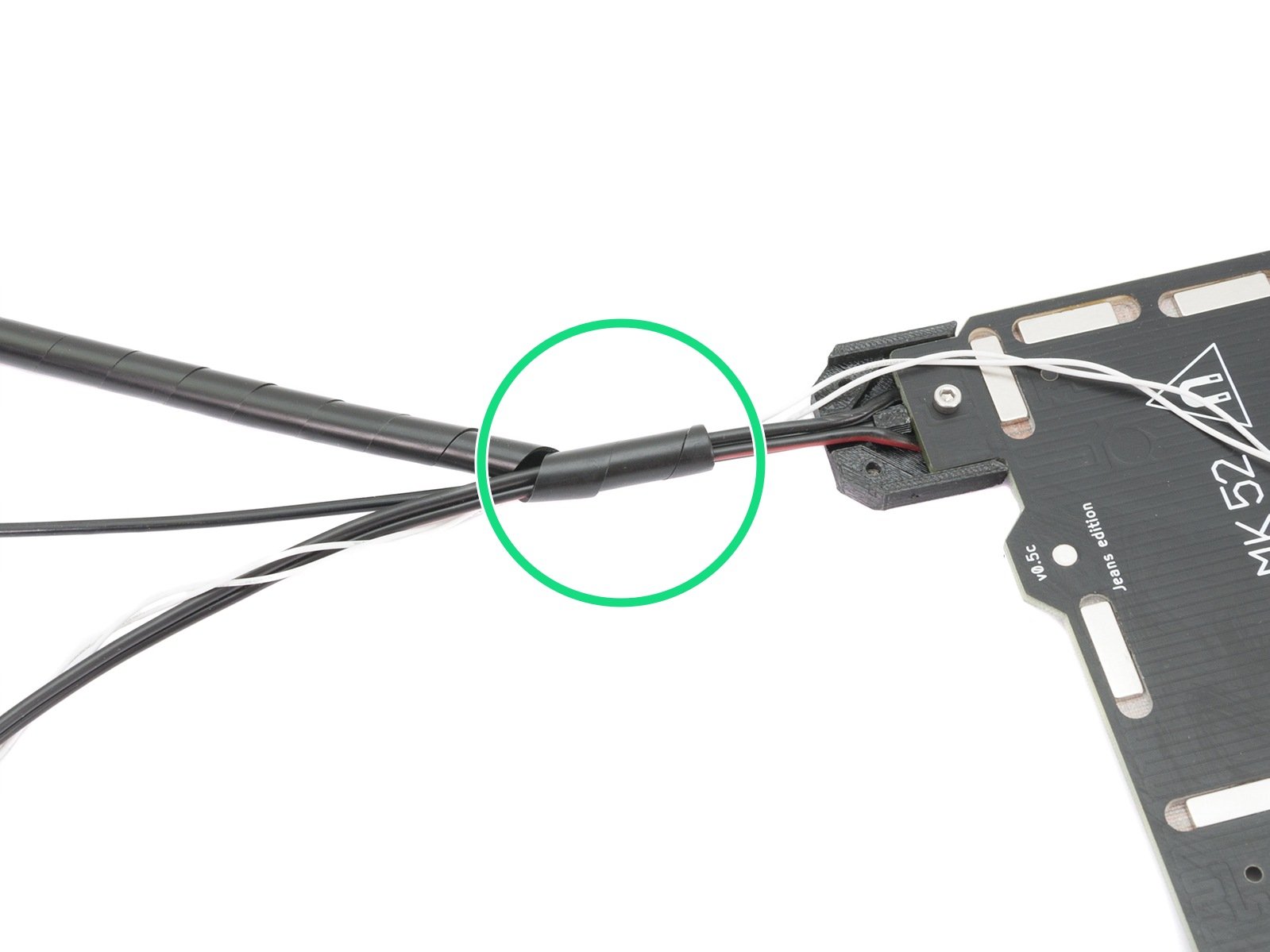 Ovinutí kabelů vyhřívané podložky (nový design)