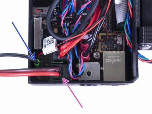 Connecting the Y-axis thermistor and heater