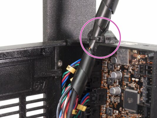 Conectando los cables del extrusor (parte 3)