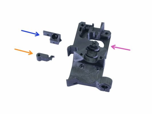 Vorbereitung der Extrudergehäuse-Teile