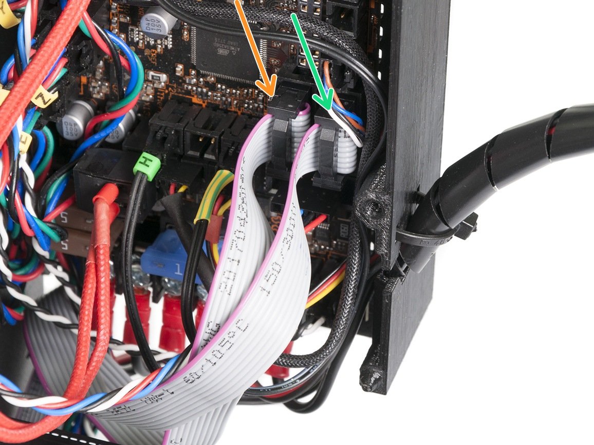 Conectando los cables del LCD