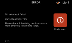 SL1 Tilt-mechanism error
